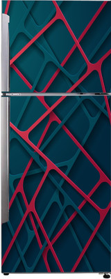 K2A Studio 60 cm abstract multicolor 3d rectangular shape design wallpaper sticker Self Adhesive Sticker(Pack of 1)