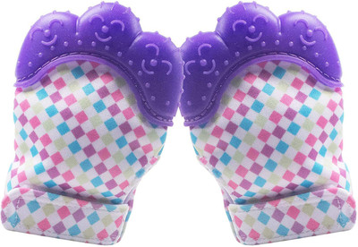 NIMYANK Baby Silicon Mitten teether bpa Free Hand Glove for Easy Teething DN33 Teether(Multicolor)