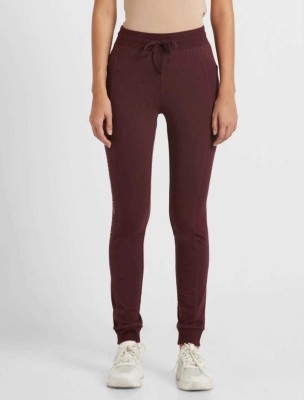 JOCKEY Striped Women Maroon Track Pants