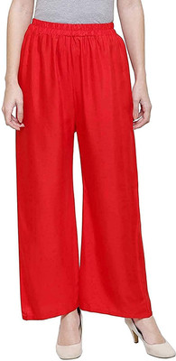 Adiko Regular Fit Women Red Trousers