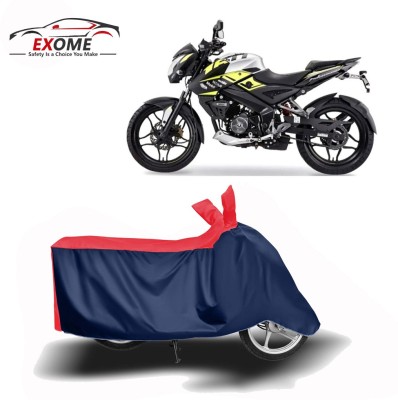 EXOME Two Wheeler Cover for Bajaj(Pulsar 160 NS DTS-i, Red, Blue)