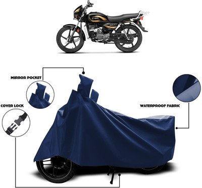 KEDIT Waterproof Two Wheeler Cover for Hero(Splendor, Blue)