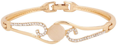 Anika's Creation Alloy Cubic Zirconia Gold-plated Bracelet
