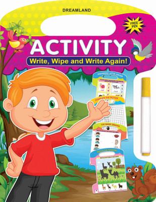 Write and Wipe Book - Activity(English, Paperback, Dreamland Publications)