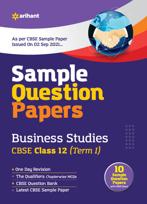 Arihant CBSE Term 1 Bussiness Studies Sample Papers Questions for Class 12 MCQ Books for 2021 (As Per CBSE Sample Papers issued on 2 Sep 2021)(English, Paperback, Jain Abhishek)