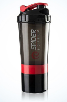 V TRADERS SPIDER RED 01 600 ml Shaker(Pack of 1, Red, Plastic)