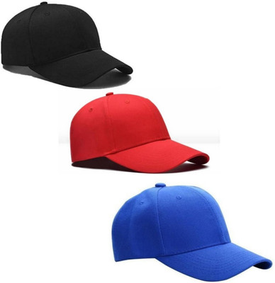 GET FIT Solid Sports/Regular Cap Cap(Pack of 3)