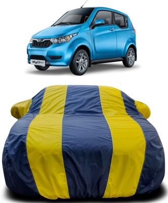 Ascension Car Cover For Mahindra e20 (With Mirror Pockets)(Yellow, Blue)