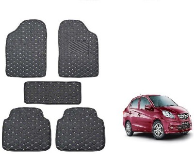 RS ENTERPRISES CARS PVC Standard Mat For  Honda Amaze(Black)