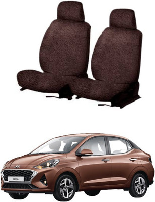 Chiefride Cotton Car Seat Cover For Hyundai Aura(Front Detachable Headrest, Without Back Seat Arm Rest, 5 Seater)