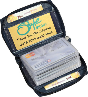 Style 98 15 Card Holder(Set of 1, Blue)