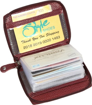 Kan 6 Card Holder(Set of 1, Maroon)