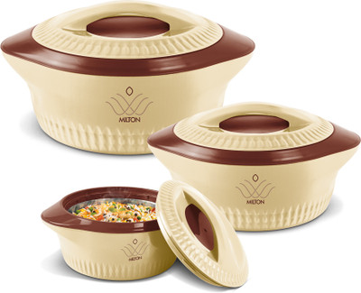 MILTON ROYAL JR. GIFT SET Pack of 3 Serve Casserole(410 ml, 830 ml, 1270 ml)