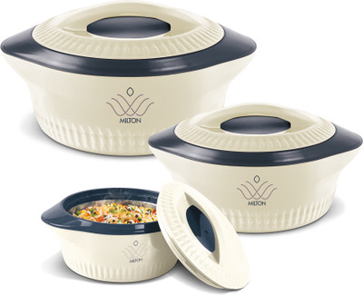MILTON ROYAL JR. GIFT SET Pack of 3 Serve Casserole(410 ml, 830 ml, 1270 ml)