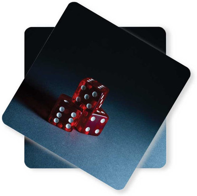 RSGiftery Square Wood Coaster Set(Pack of 2)