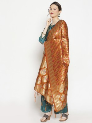 DUPATTA BAZAAR Silk Blend Woven Women Dupatta