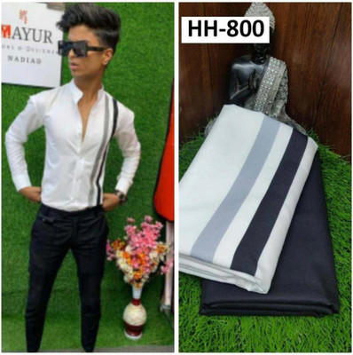 Avdhut Enterprise Cotton Linen Striped Shirt Fabric