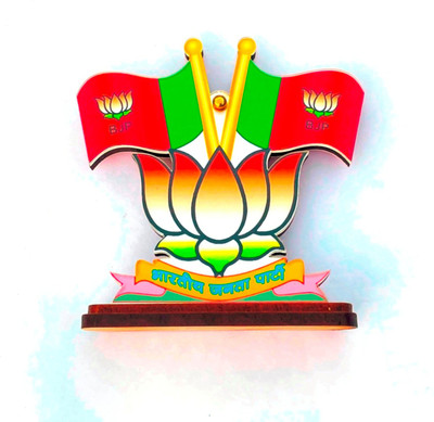 WOLCH Political party Double Sided Wind Car Dashboard Flag(Plastic)