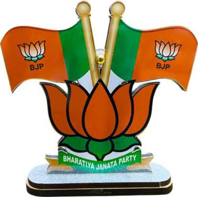 WOLCH Political party Double Sided Wind Car Dashboard Flag(Plastic)