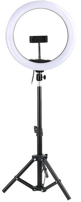 Wrapo 10 inch Led Selfie Ring Light with 7 Feet Tripod Stand Ring Flash(White)