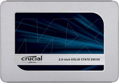Crucial MX500 500 GB Desktop, Servers Silver SATA Internal Solid State Drive (SSD) (CT500MX500SSD1 3D NAND SATA)(Interface: SATA, Form Factor: 2.5 Inch)
