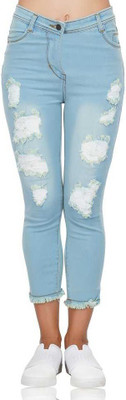 CKUSH Slim Women Light Blue Jeans