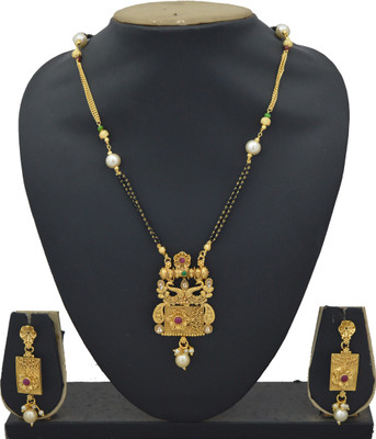 RADHEKRISHNA IMITATION Copper Gold-plated Copper Jewellery Set(Pack of 1)