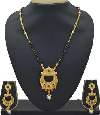 RADHEKRISHNA IMITATION Copper Gold-plated Copper Jewellery Set(Pack of 1)