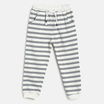 MINI KLUB Track Pant For Baby Boys(White, Pack of 1)