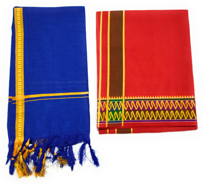 shershaan Solid Red Lungi