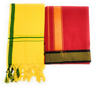 shershaan Solid Red Lungi