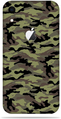 OggyBaba Apple iPhone XR, Phone Back side Protector and Camera Protector Mobile Skin(Military Green Camouflage Skin Matte Finish Skin)