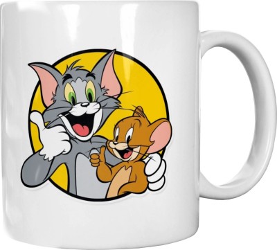 EZPEROZ GIFTS TOM & JERRY Ceramic Coffee Mug(350 ml)