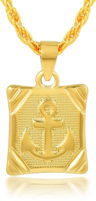 MissMister Brass 1 Micron Goldplated Anchor Fashion pendant Men Women (MM2979PCJK) Gold-plated Brass Pendant