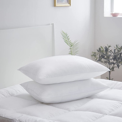 Navi collection Microfibre Abstract Sleeping Pillow Pack of 2(White)