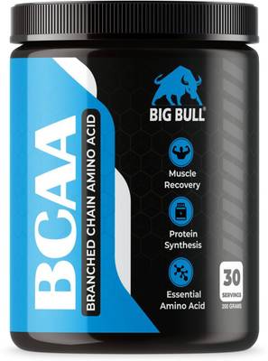 Big Bull BCAA (30 Servings, Mojito Flavor) Advanced BCAA Supplement for Muscle Recovery BCAA
