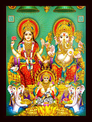 SUNINOW LAXMI GANESH Religious Frame
