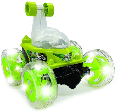 Kid Kraze Rechargeable Remote Control Twisting Stunt Car with 360 Degrees Rotation N32(Multicolor)