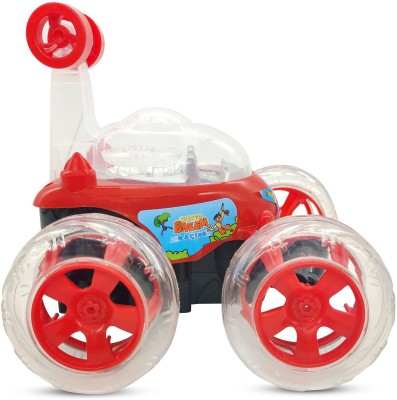 Mahi Zone Rechargeable Remote Control Twisting Stunt Car with 360 Degrees Rotation N48(Red)