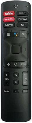 Electvision Remote Control for LED or LCD TV Compatible with VU smart led without voice (Please Match The Image with Your Existing Remote Before Placing The Order Before) VU LED / LCD TV Remote Controller(Black) Electvision Remote Control for LED or LCD TV Compatible with VU smart led without voice (Please Match The Image with Your Existing Remote Before Placing The Order Before) VU LED / LCD TV Remote Controller(Black)
