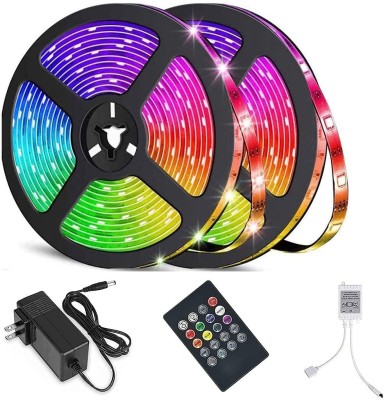 Enormity 50 LEDs 4.06 m Multicolor Color Changing, Flickering, Steady Strip Rice Lights(Pack of 2)