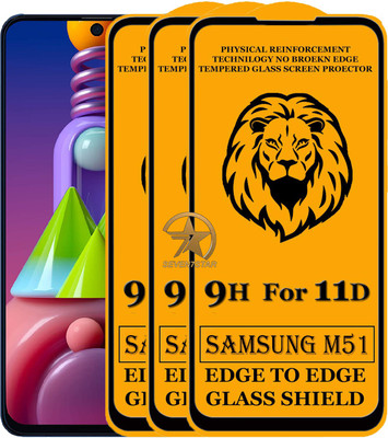 HQ Protection Edge To Edge Tempered Glass for Samsung Galaxy M51(Pack of 3)