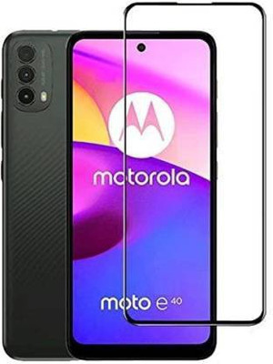 MOBIGENIX Edge To Edge Tempered Glass for MOTO e40 ,MOTOROLA MOTO e40(Pack of 1)
