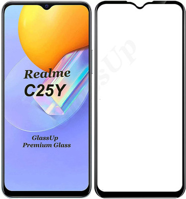 SMARTCASE Edge To Edge Tempered Glass for Realme C25Y(Pack of 1)