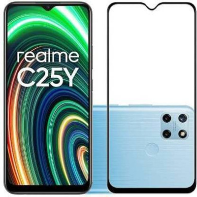 SMARTCASE Edge To Edge Tempered Glass for Realme C25Y(Pack of 1)