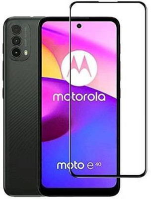 MOBIGENIX Edge To Edge Tempered Glass for MOTO e40 ,MOTOROLA MOTO e40(Pack of 1)