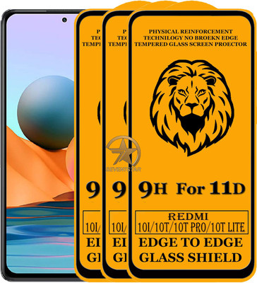 SEVEN7STAR Edge To Edge Tempered Glass for Mi 10i, Mi 10T, Mi 10T Pro, MI 10T Lite(Pack of 3)