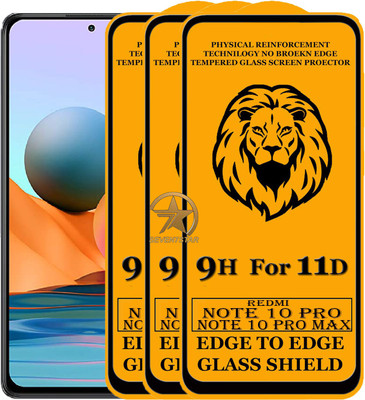 SEVEN7STAR Edge To Edge Tempered Glass for Mi Redmi Note 10 Pro Max(Pack of 3)