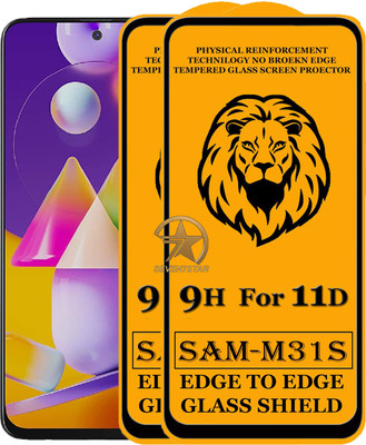SEVEN7STAR Edge To Edge Tempered Glass for Samsung Galaxy M31s(Pack of 2)