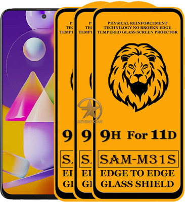 HQ Protection Edge To Edge Tempered Glass for Samsung Galaxy M31s(Pack of 3)